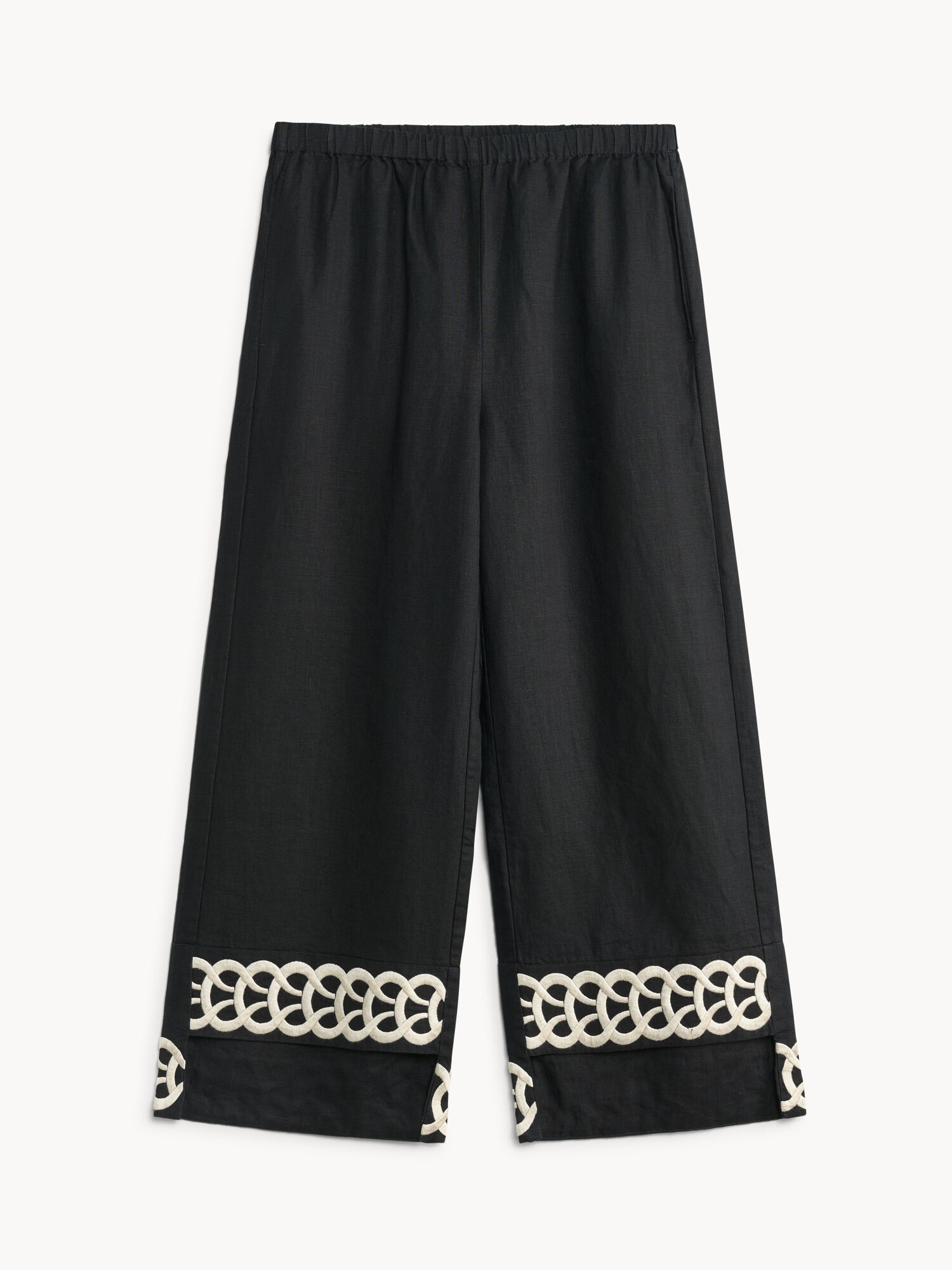 By Malene Birger Mirabellos Linen Broek Zwart | NL_BB37193