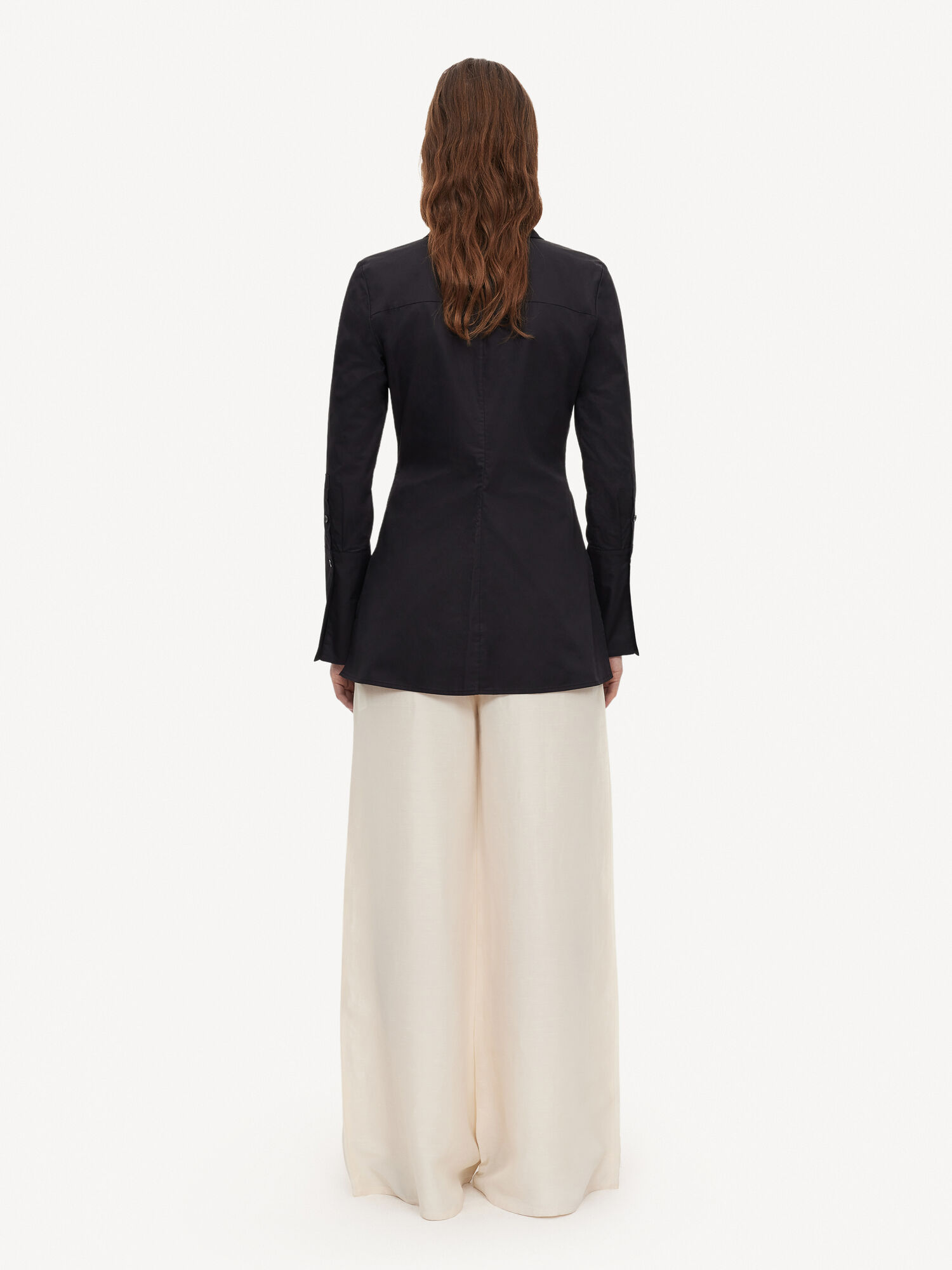 By Malene Birger Padano Organic Cotton Overhemd Zwart | NL_BB17756