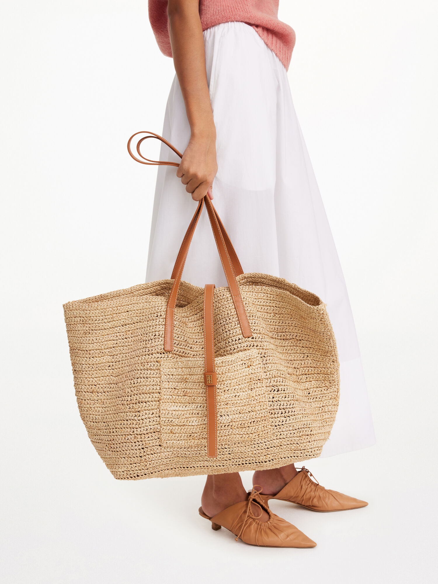 By Malene Birger Palla Straw Tote Tassen Licht | NL_BB94376