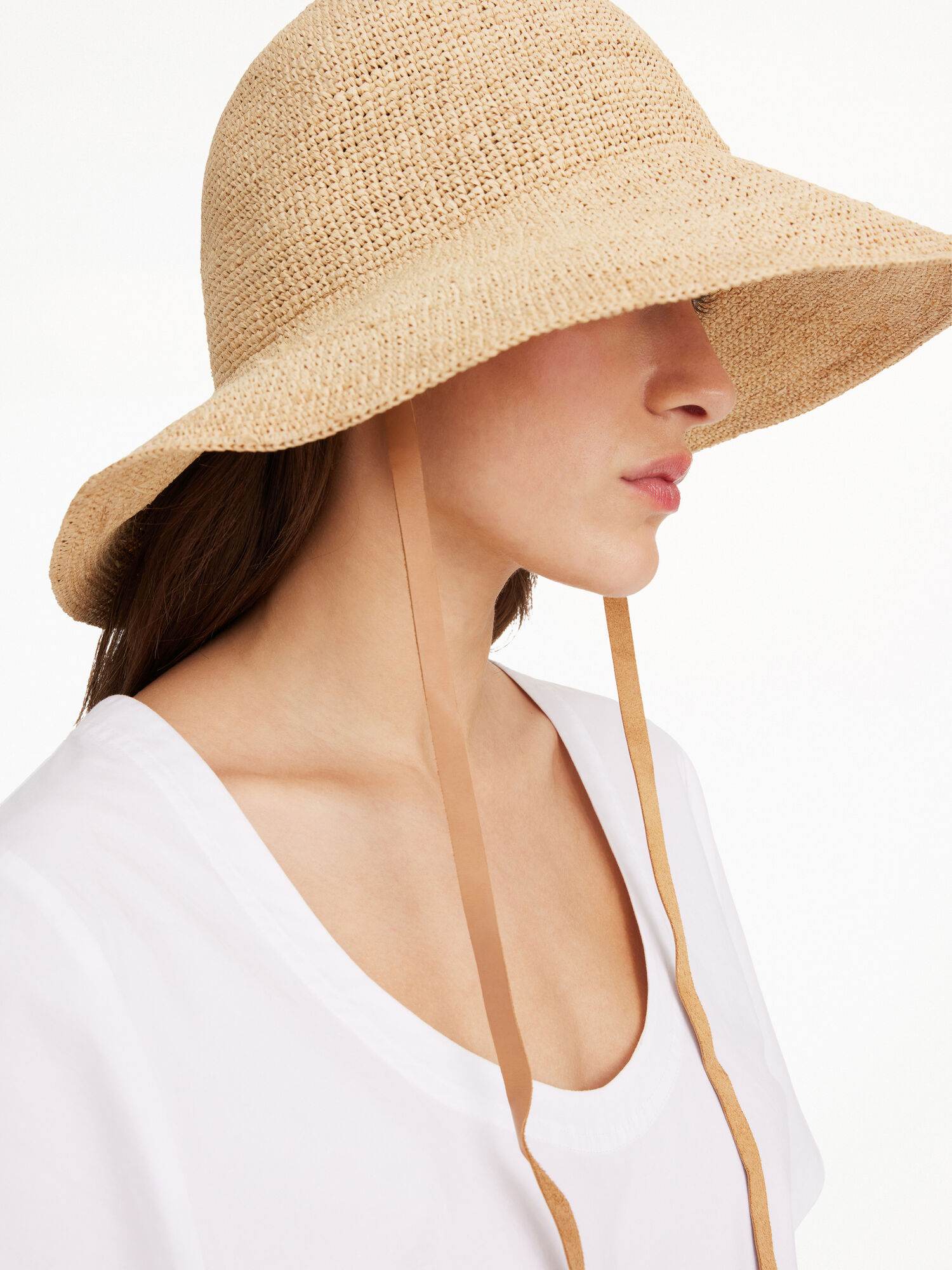 By Malene Birger Rafiah Straw Hat Andere Accessoires Licht | NL_BB21802