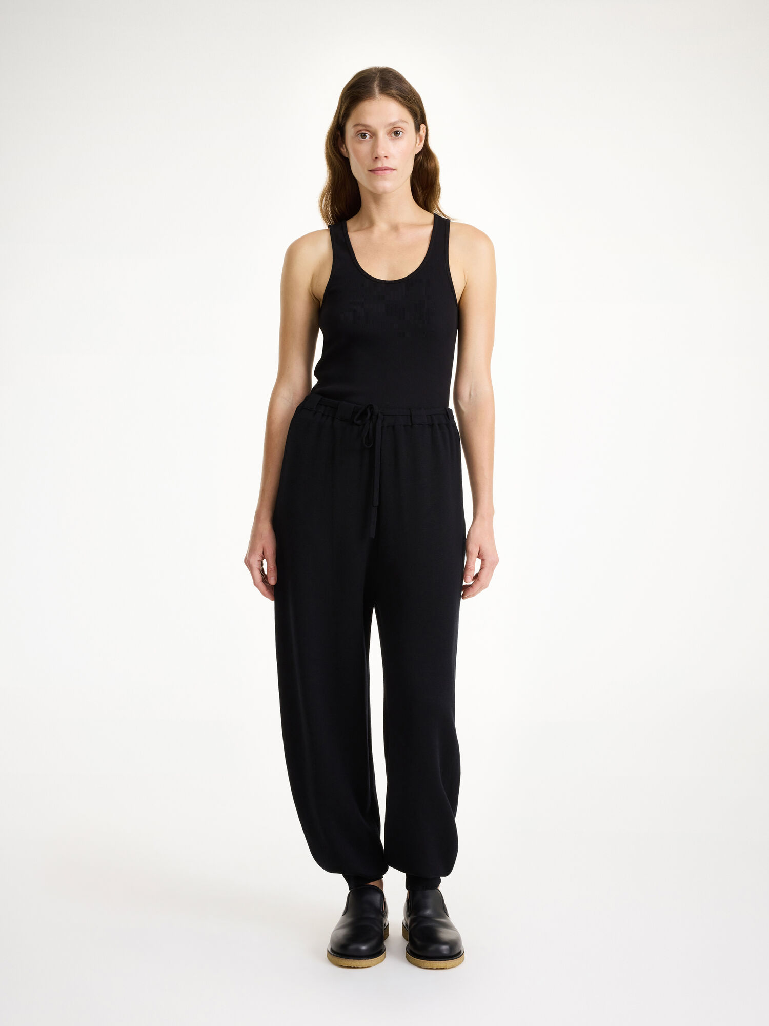 By Malene Birger Tevana High-waisted Trousers Gebreide Kleding Zwart | NL_BB11752