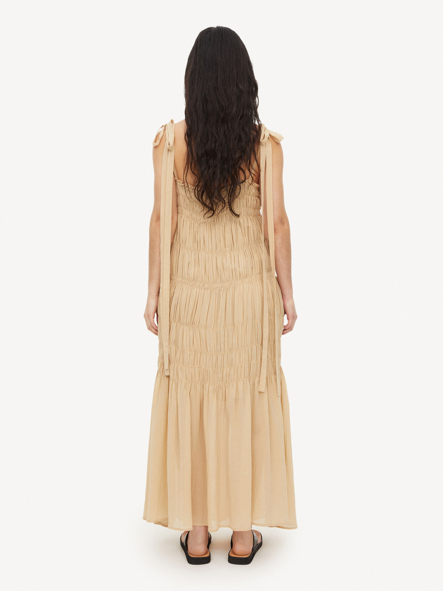 By Malene Birger Vyra Organic Cotton Maxi Jurk Wet Sand | NL_BB67356